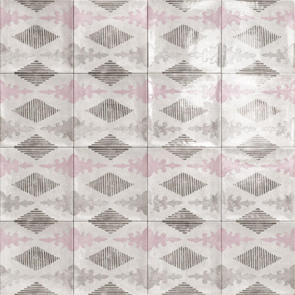 marokko mediterran geometrikus pasztell tortfeher rozsaszin szurke kismeretu csempe konyha furdoszoba burkolat zuhanyzo falburkolat lameridiana.jpg